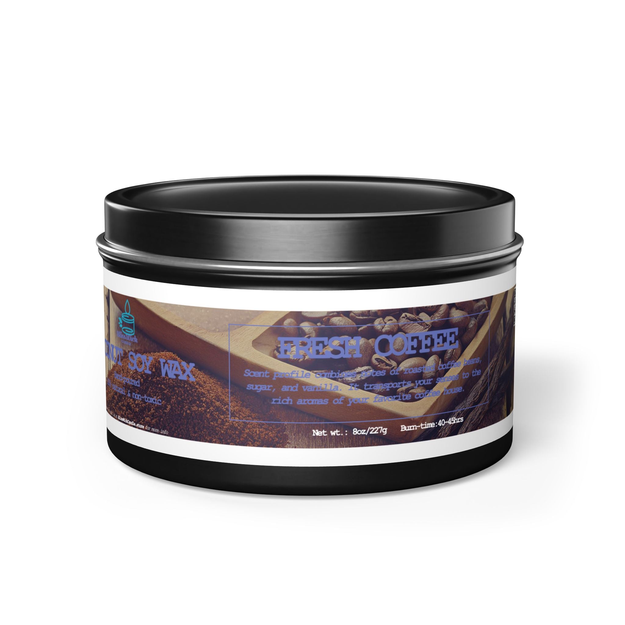 Fresh Coffee - Tin Candle - 8oz - 3 colors