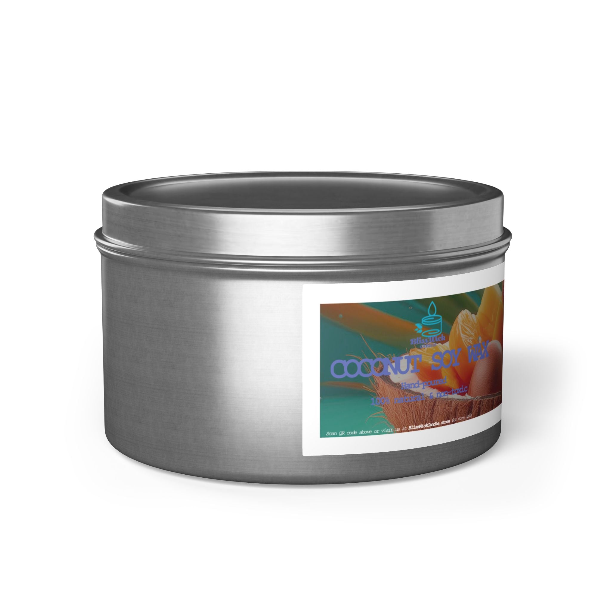 Mango Coconut - Tin Candle - 8oz - 3 colors