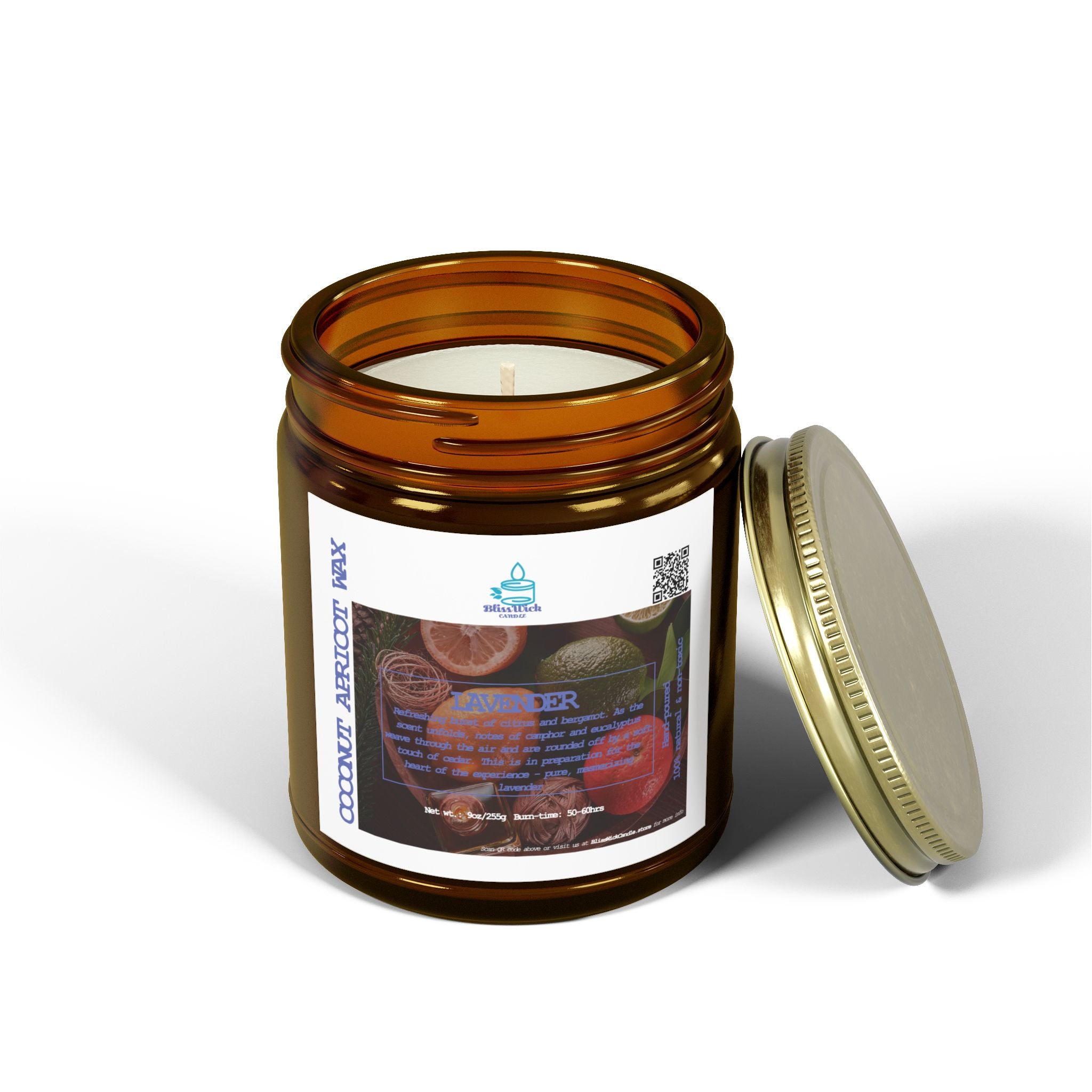 Lavender - Scented Coconut Apricot Candle - 9oz  - 2 colors