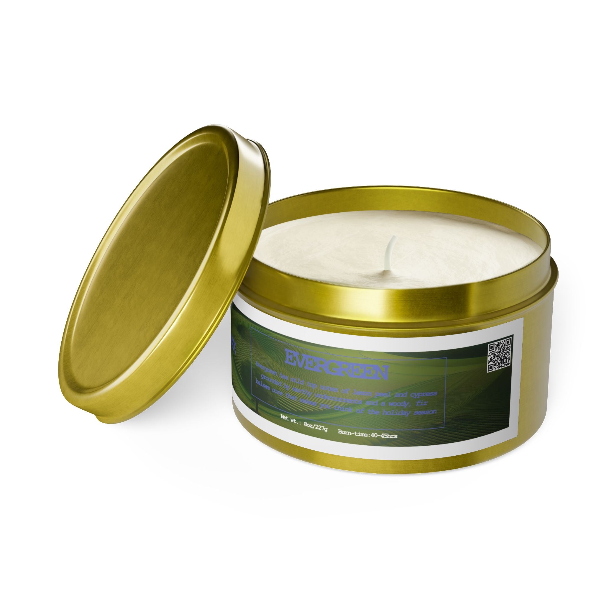 Evergreen - Tin Candle - 8oz - 3 colors