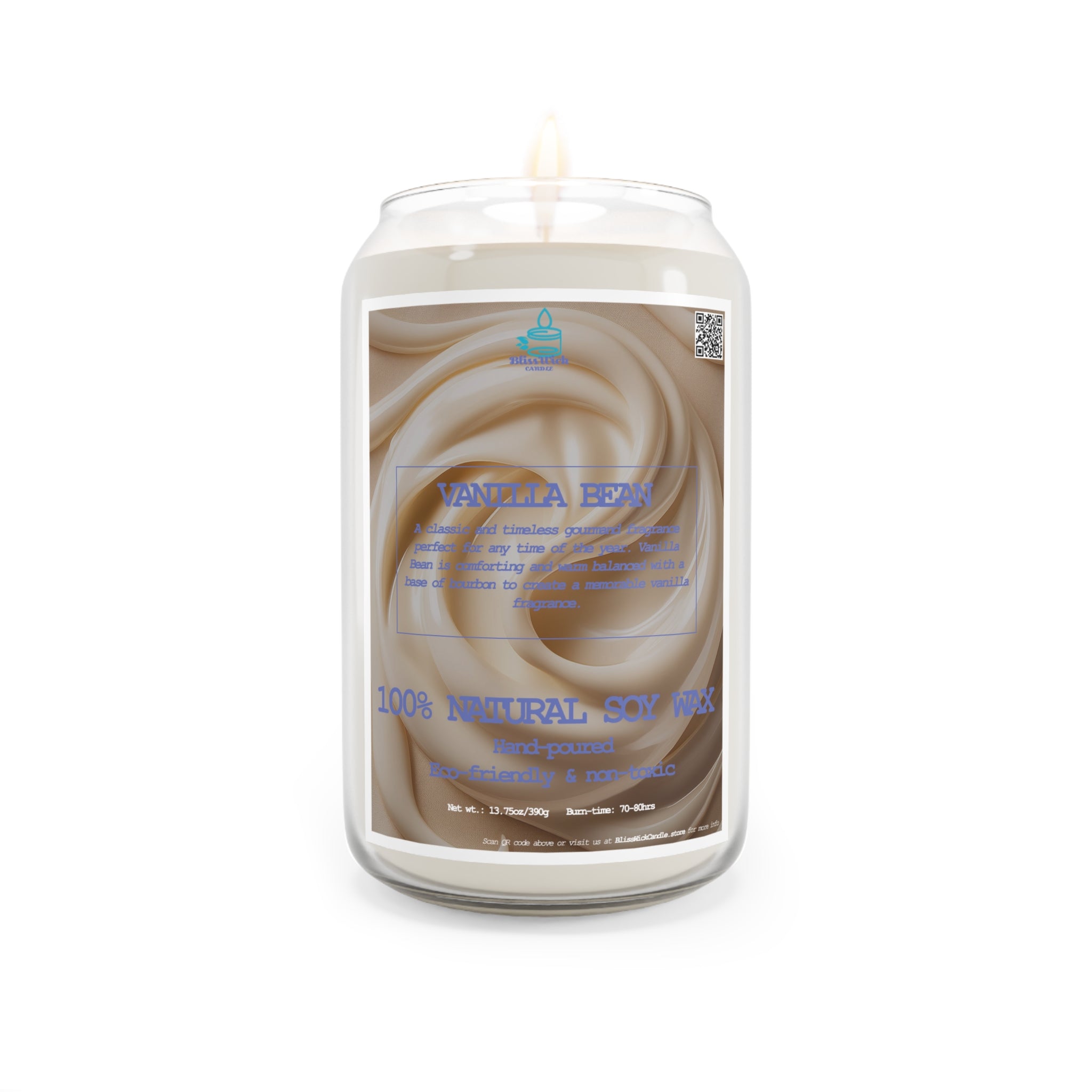 Vanilla Bean - Scented Soy Wax Candle - 13.75oz