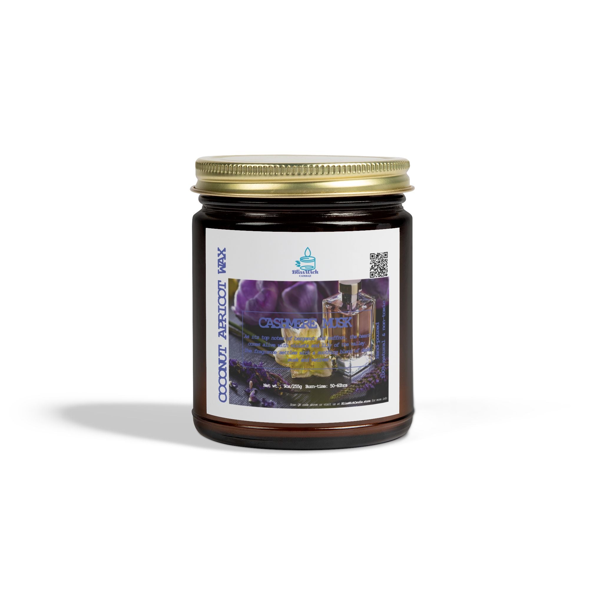 Cashmere Musk - Scented Coconut Apricot Candle - 9oz - 2 colors