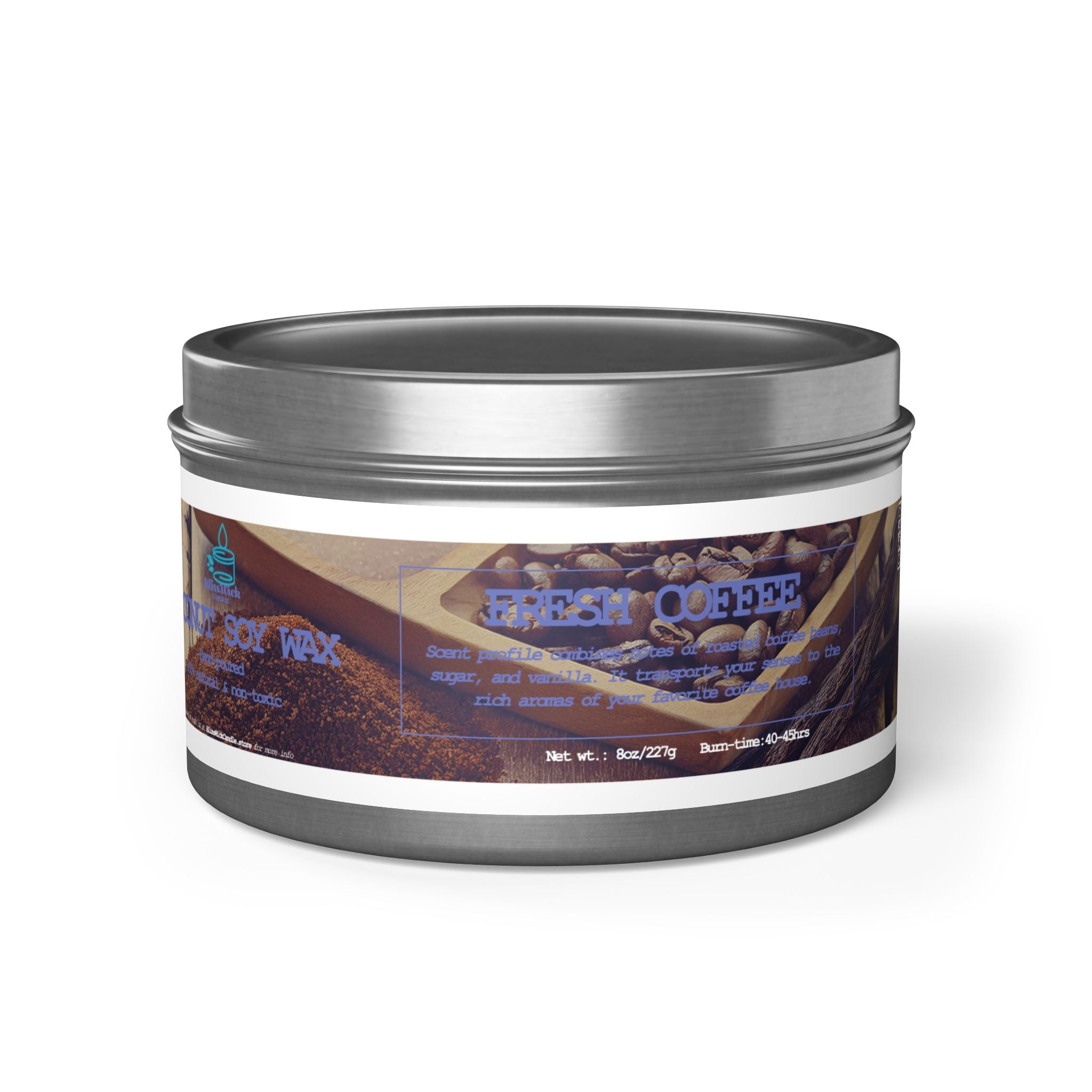 Fresh Coffee - Tin Candle - 8oz - 3 colors