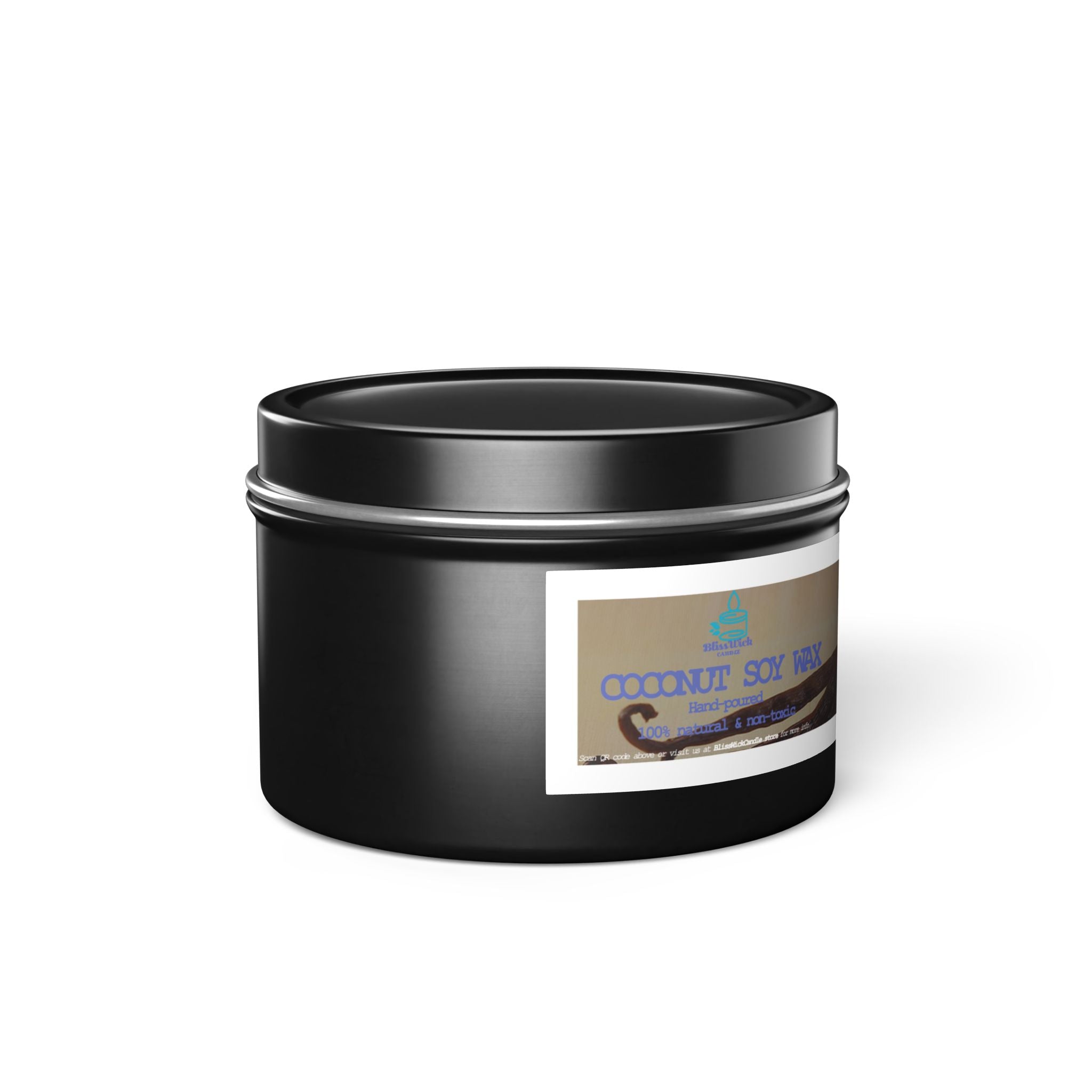 Vanilla Bean - Tin Candle - 4oz - 3 colors