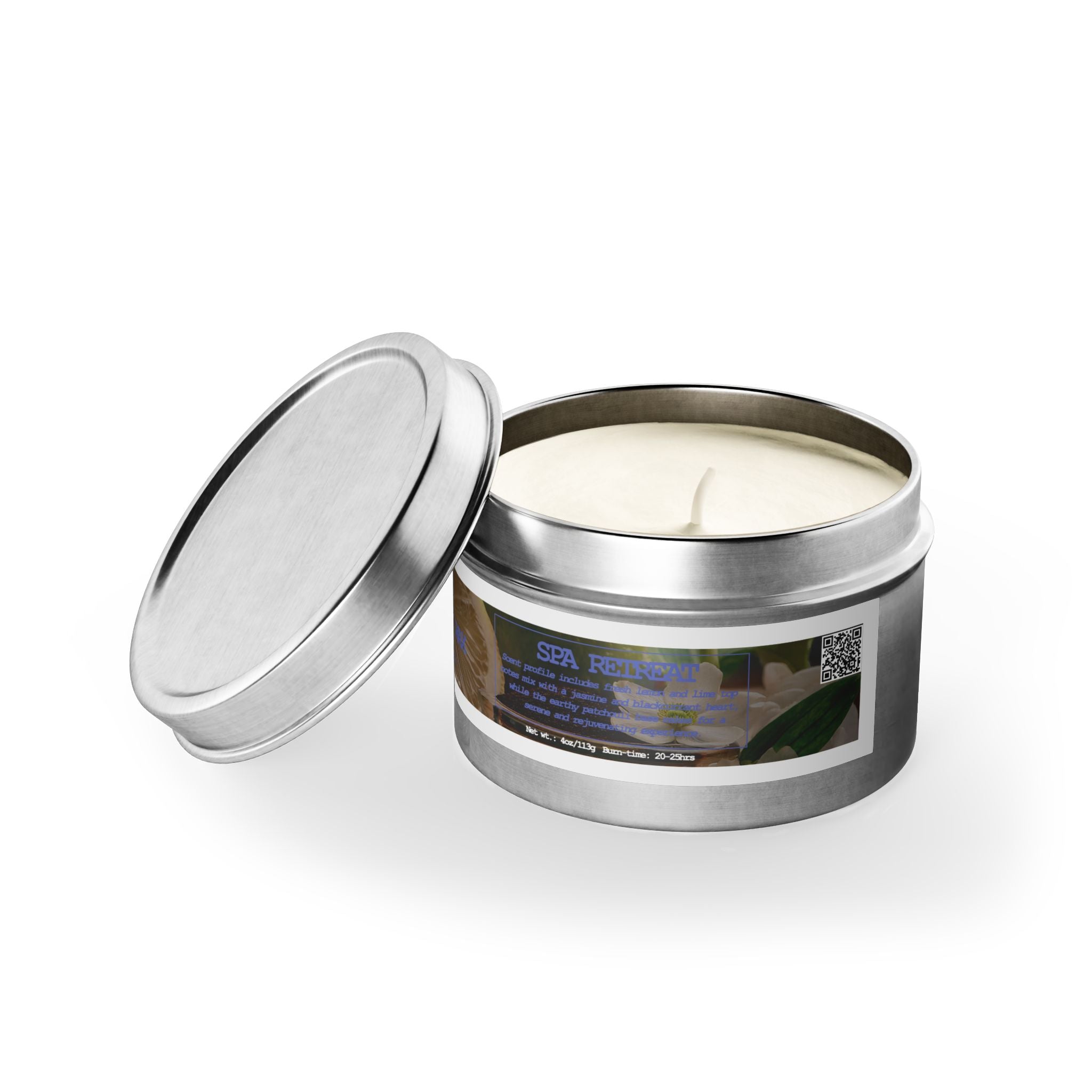 Spa Retreat - Tin Candle - 4oz - 3 colors