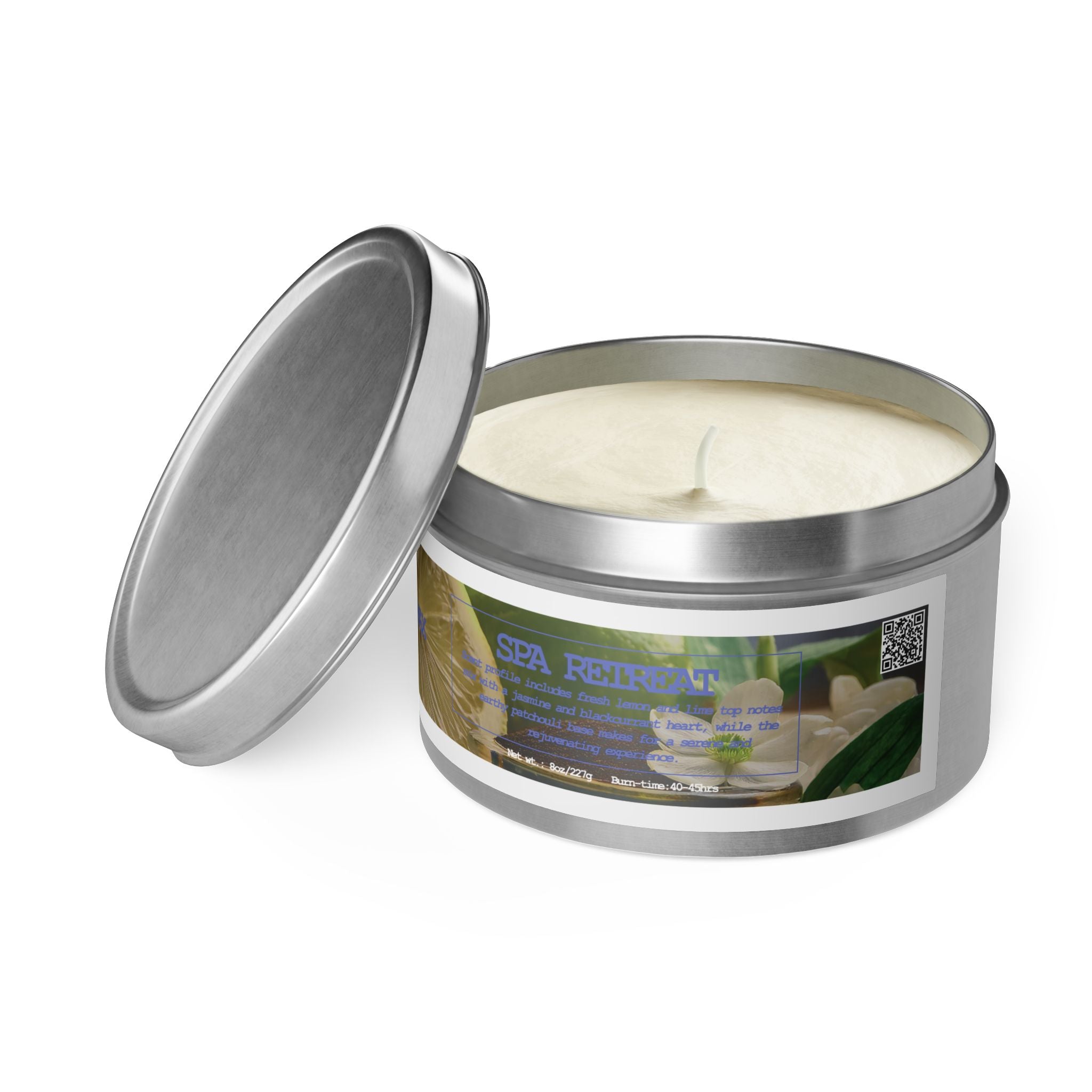 Spa Retreat - Tin Candle - 8oz - 3 colors