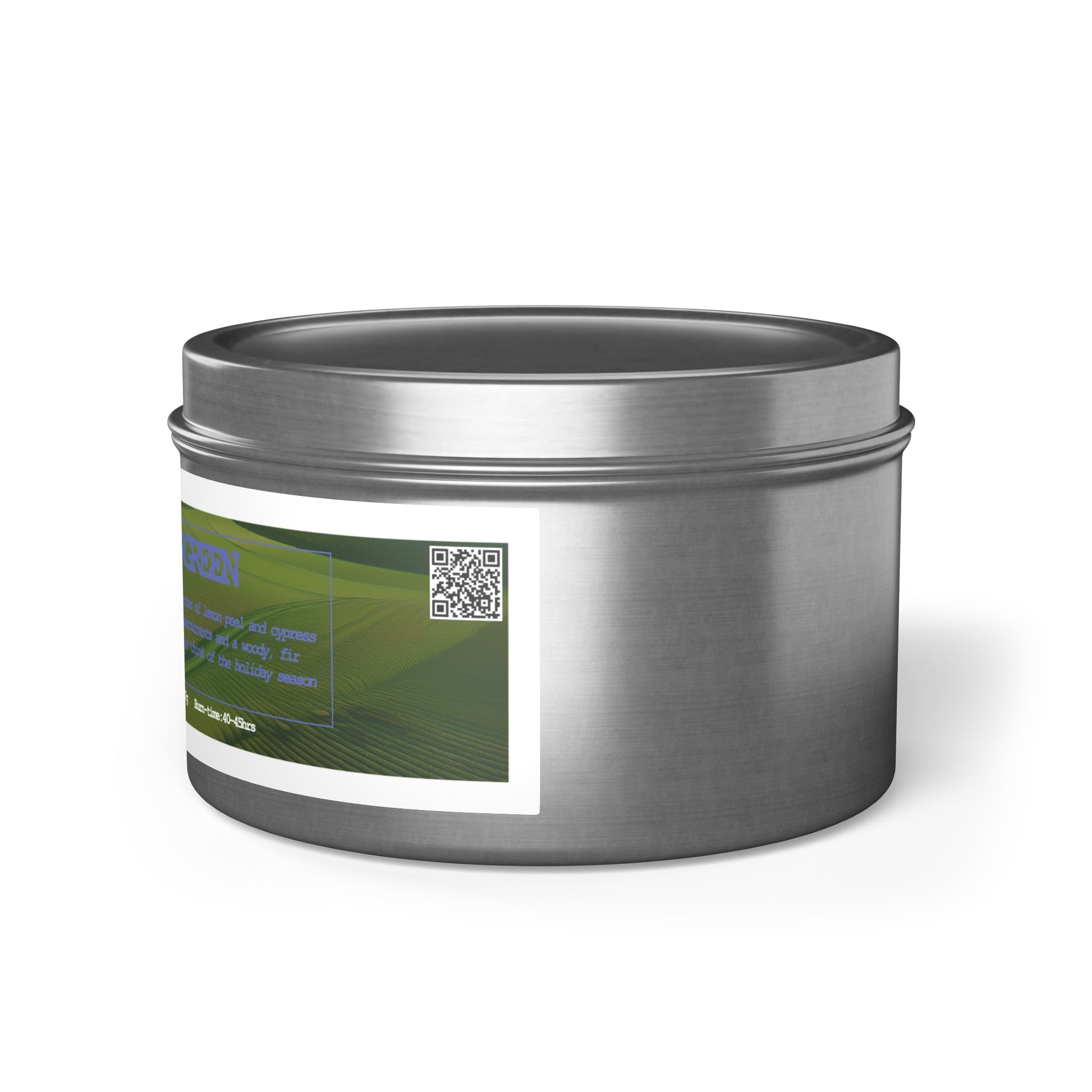 Evergreen - Tin Candle - 8oz - 3 colors