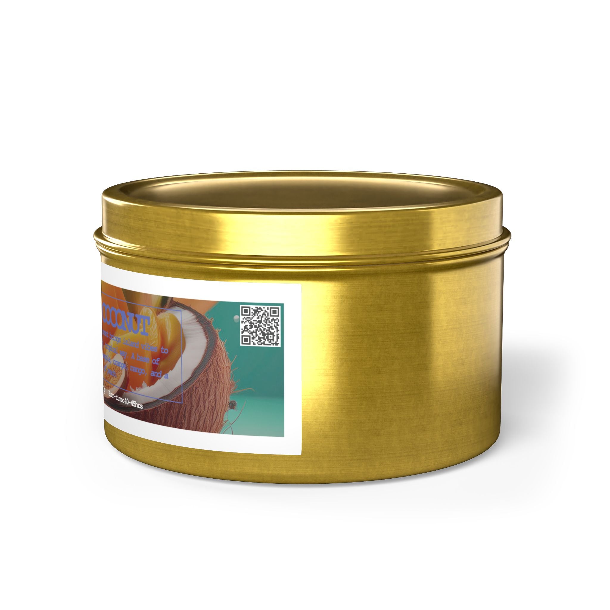 Mango Coconut - Tin Candle - 8oz - 3 colors