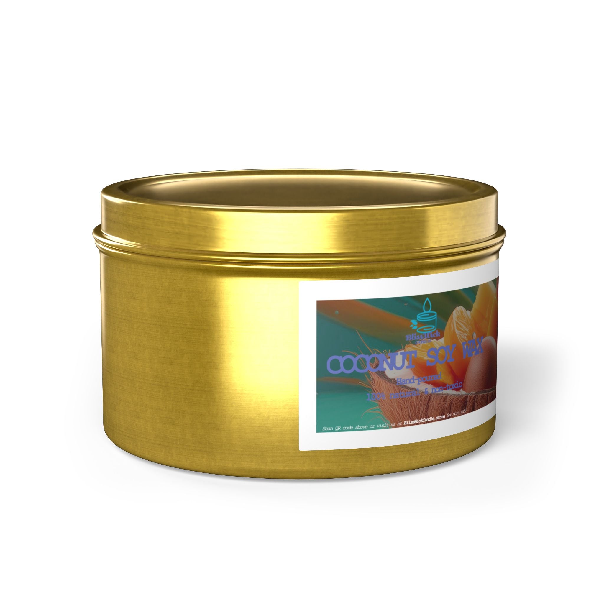 Mango Coconut - Tin Candle - 8oz - 3 colors