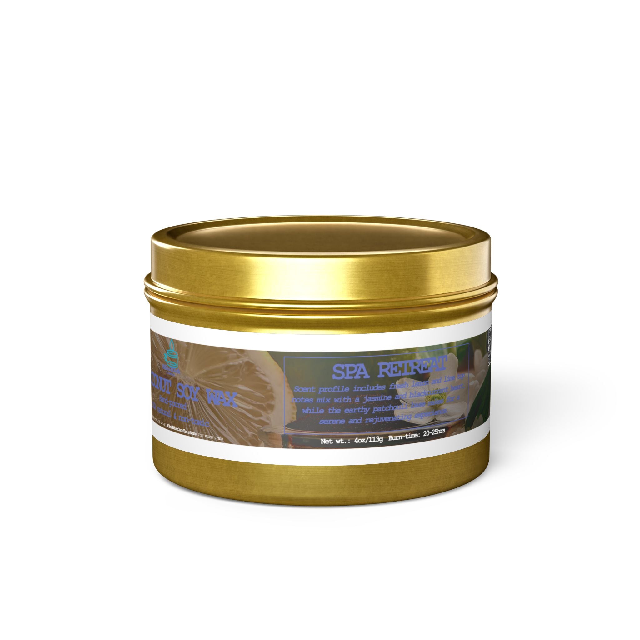 Spa Retreat - Tin Candle - 4oz - 3 colors