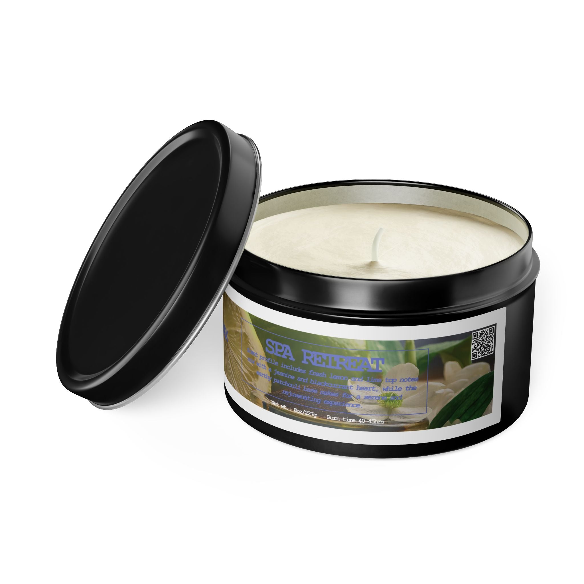 Spa Retreat - Tin Candle - 8oz - 3 colors