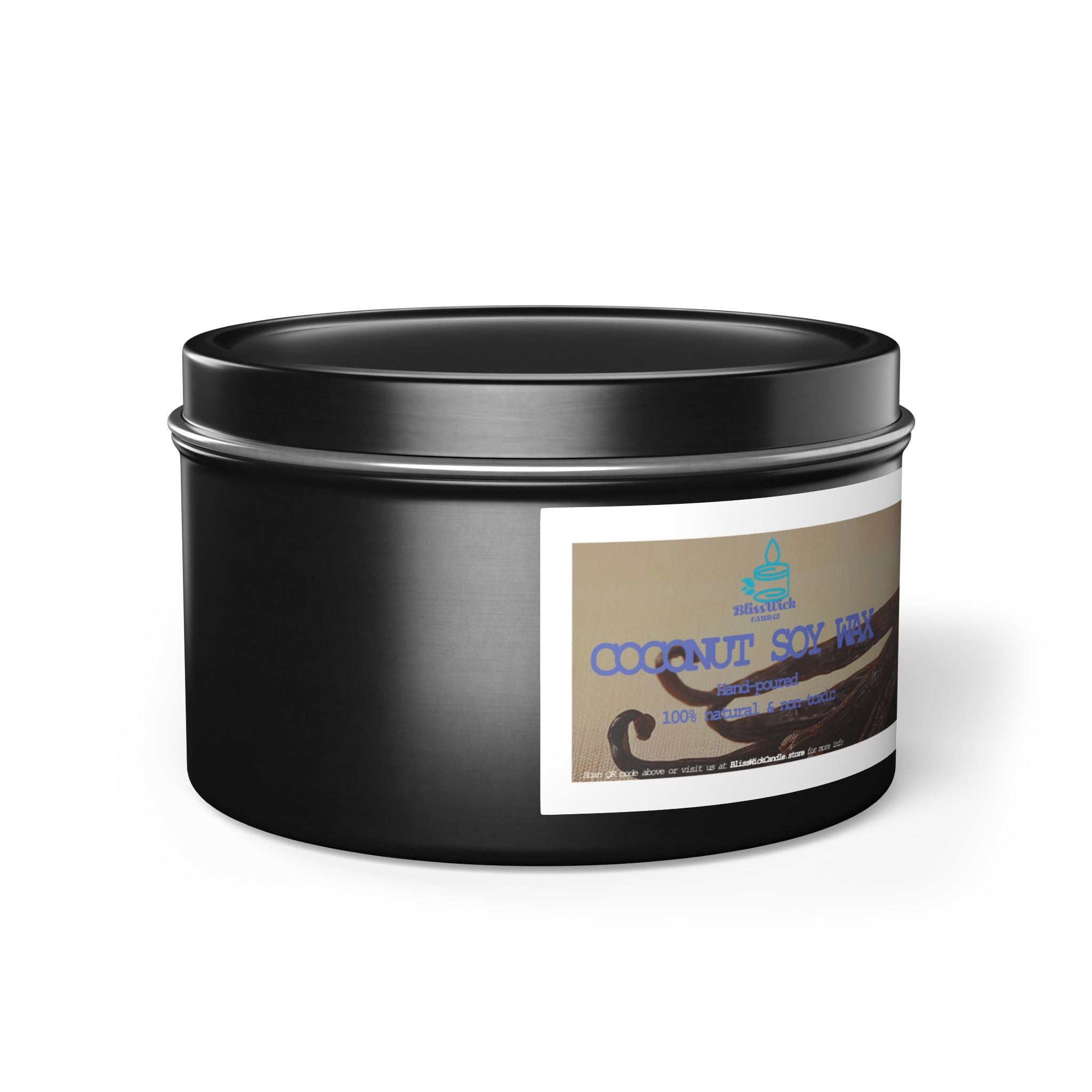 Vanilla Bean - Tin Candle - 8oz - 3 colors