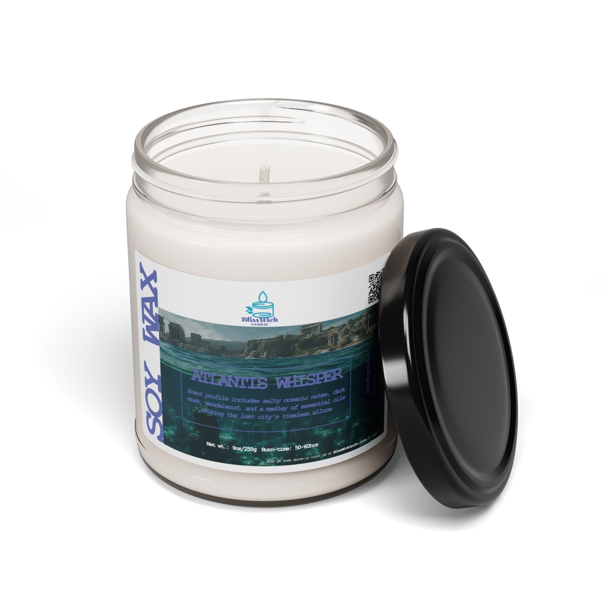 Atlantis Whisper - Scented Soy Candle - 9 oz