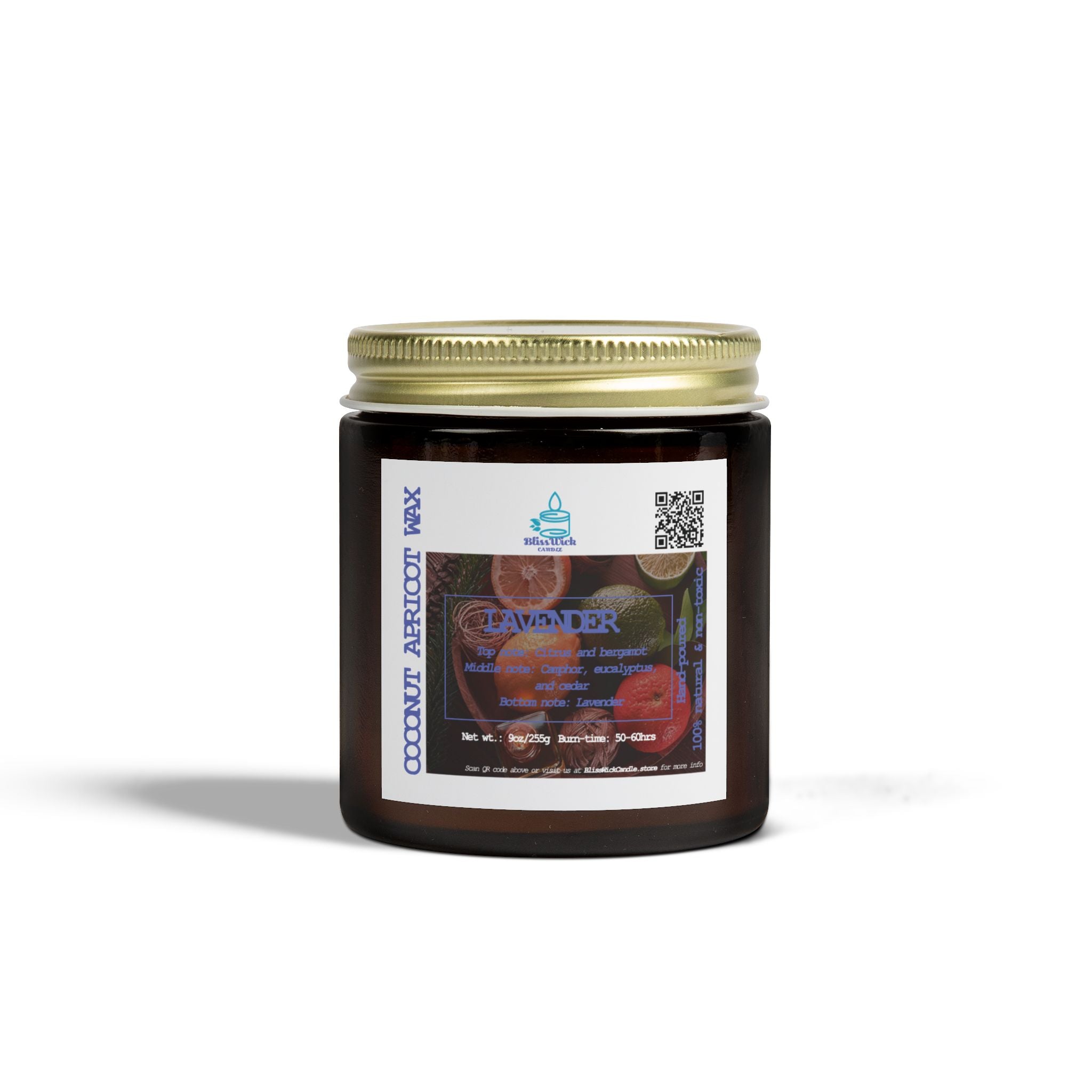 Lavender   - Scented Coconut Apricot Candle - 4oz - 2 colors