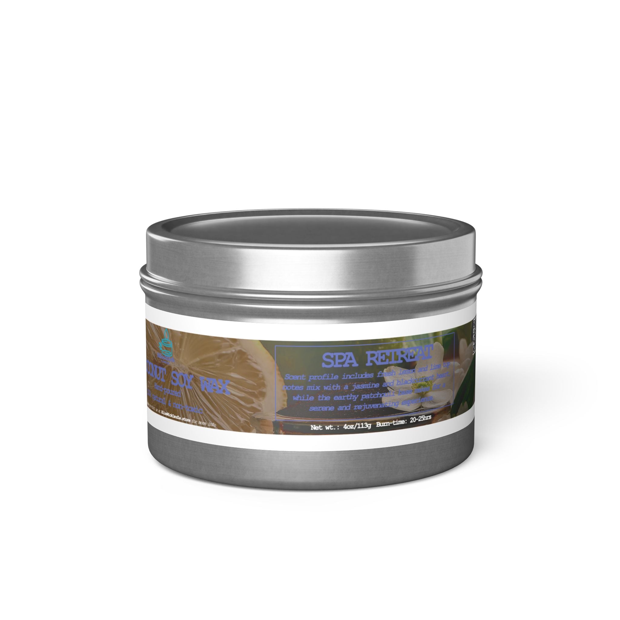 Spa Retreat - Tin Candle - 4oz - 3 colors