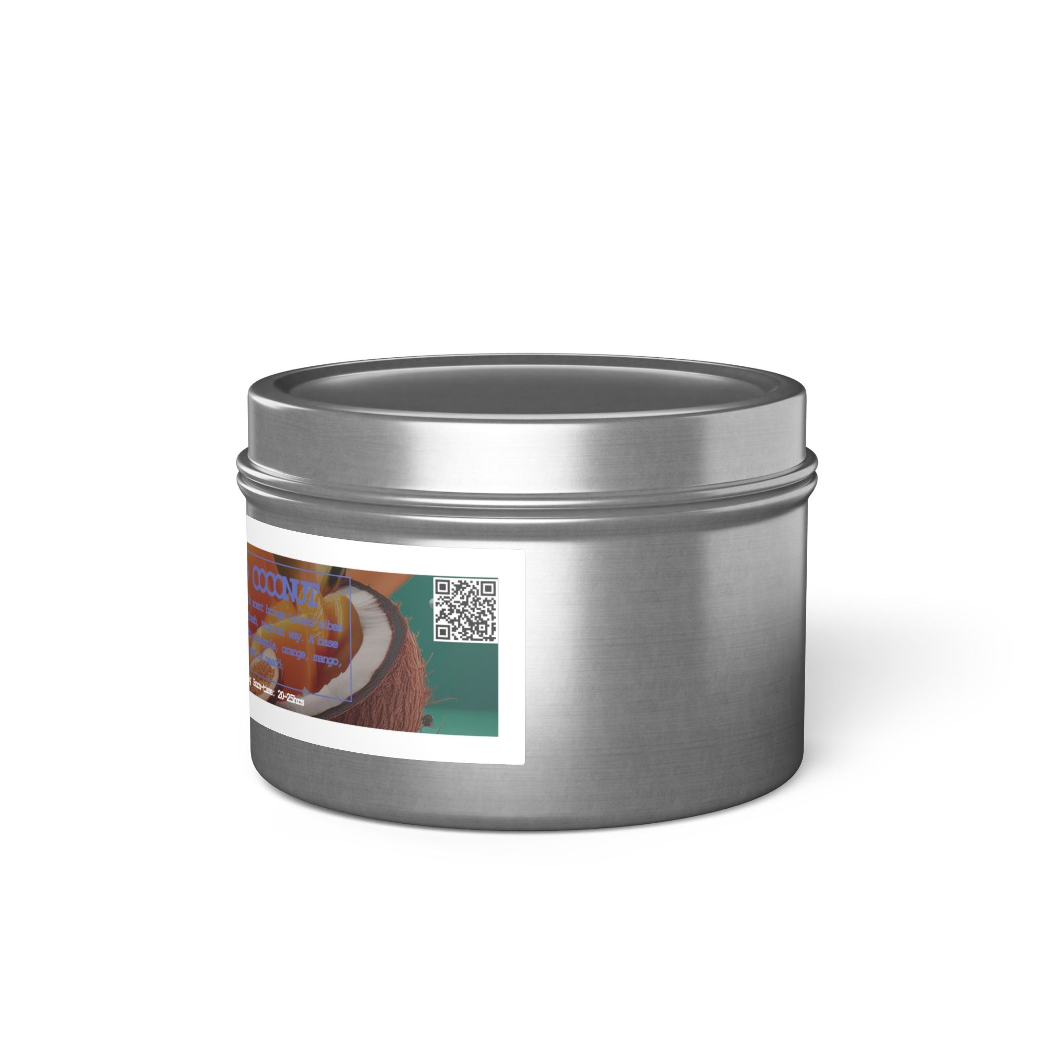 Mango Coconut - Tin Candle - 4oz - 3 colors