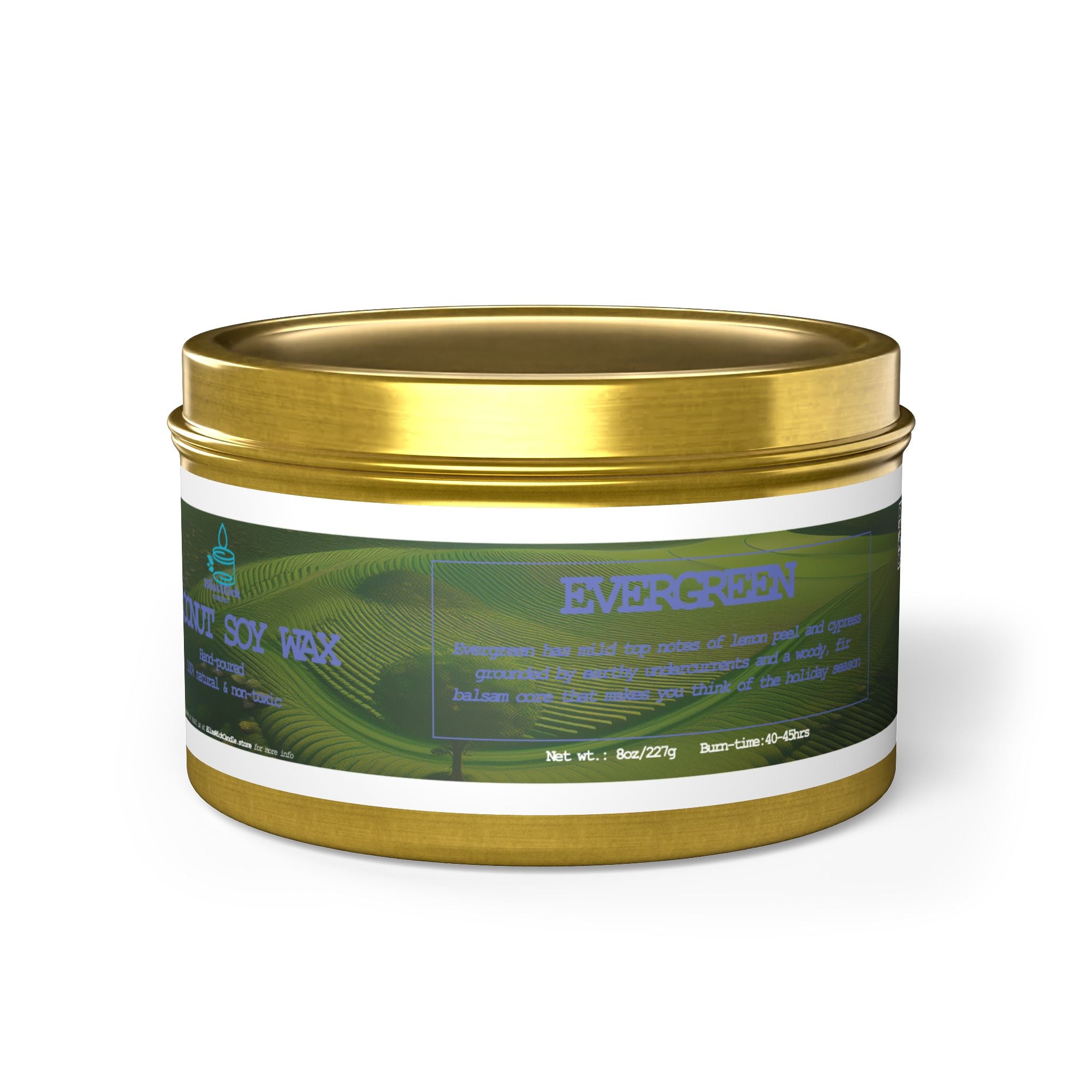 Evergreen - Tin Candle - 8oz - 3 colors