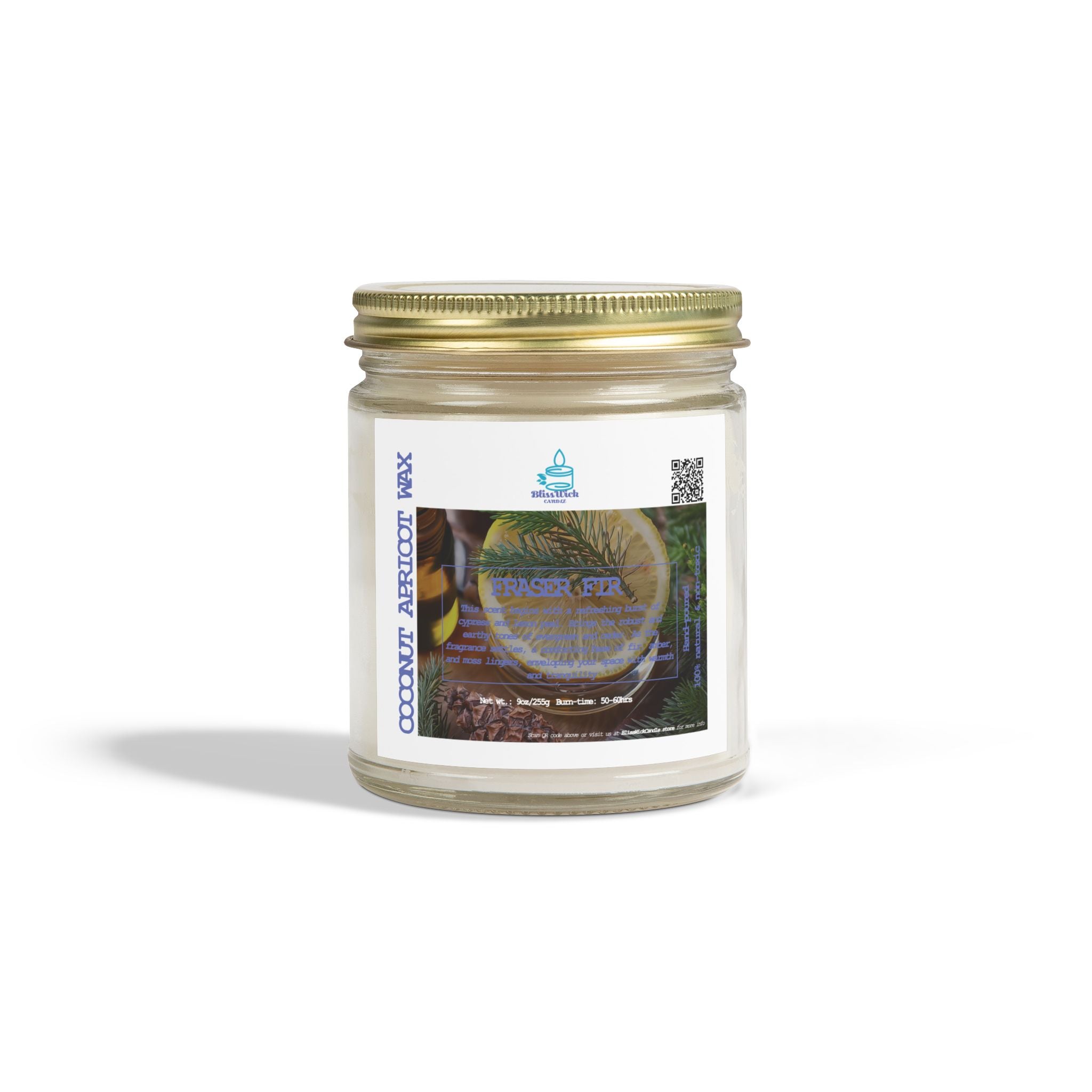 Fraser Fir - Scented Coconut Apricot Candle - 9oz - 2 colors