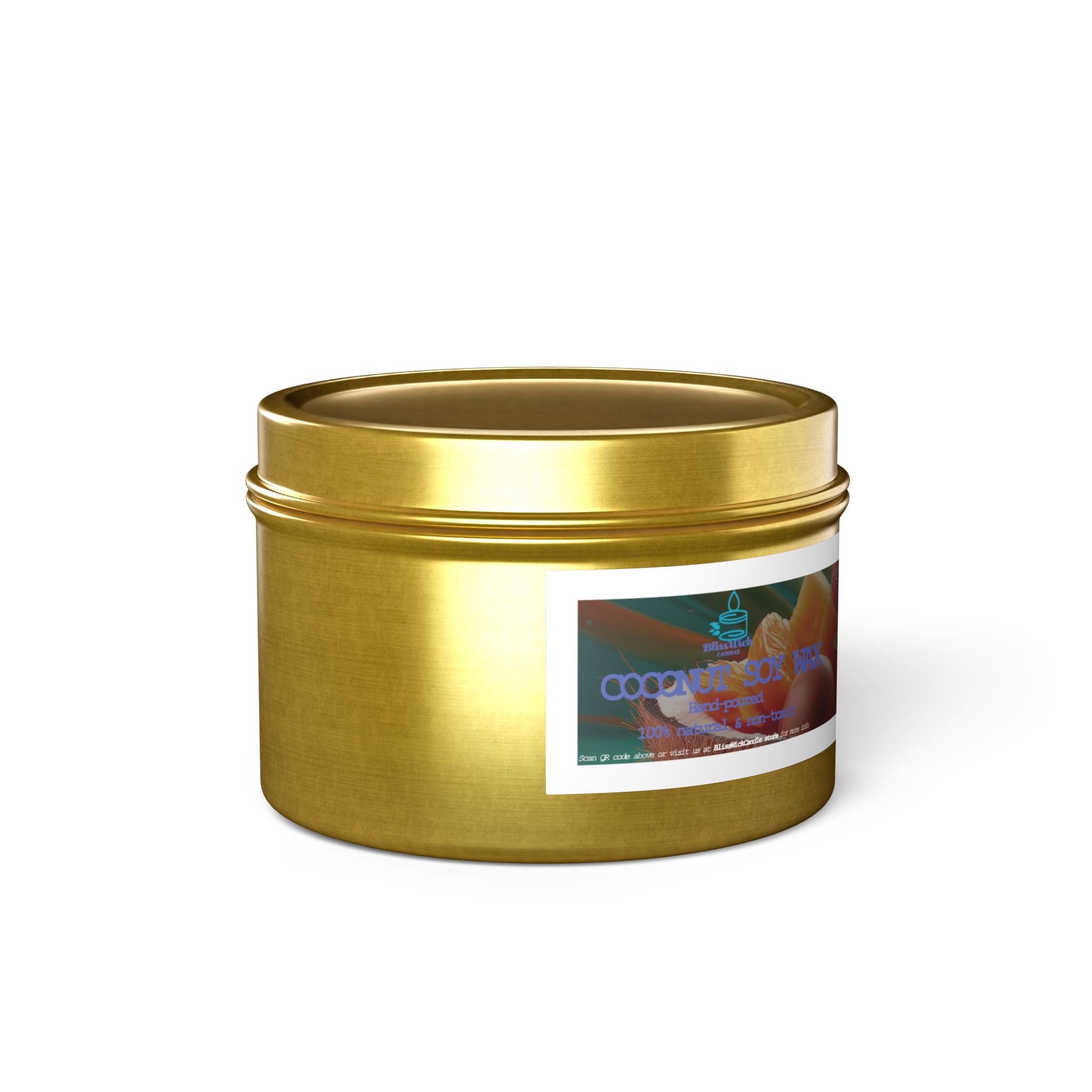 Mango Coconut - Tin Candle - 4oz - 3 colors