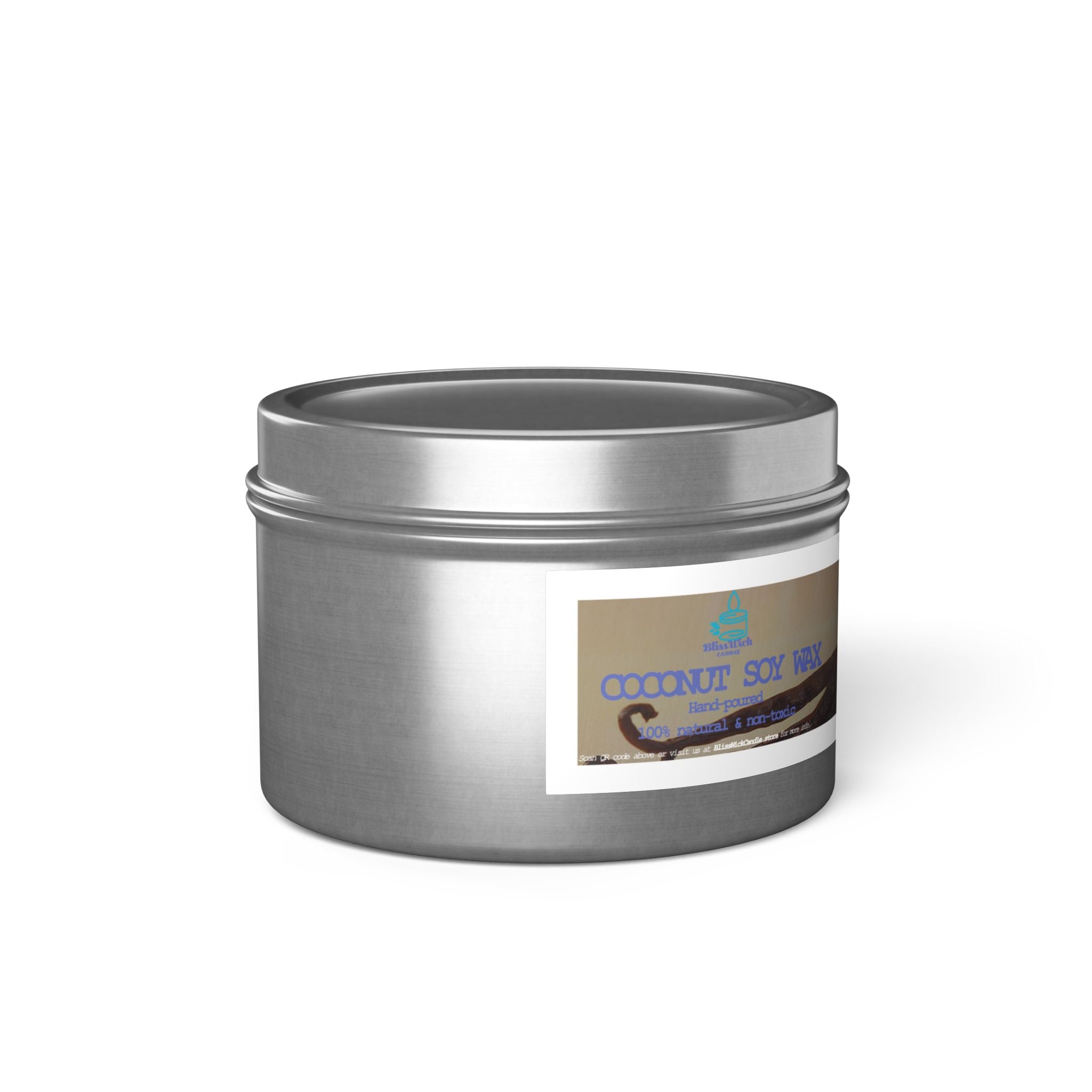 Vanilla Bean - Tin Candle - 4oz - 3 colors