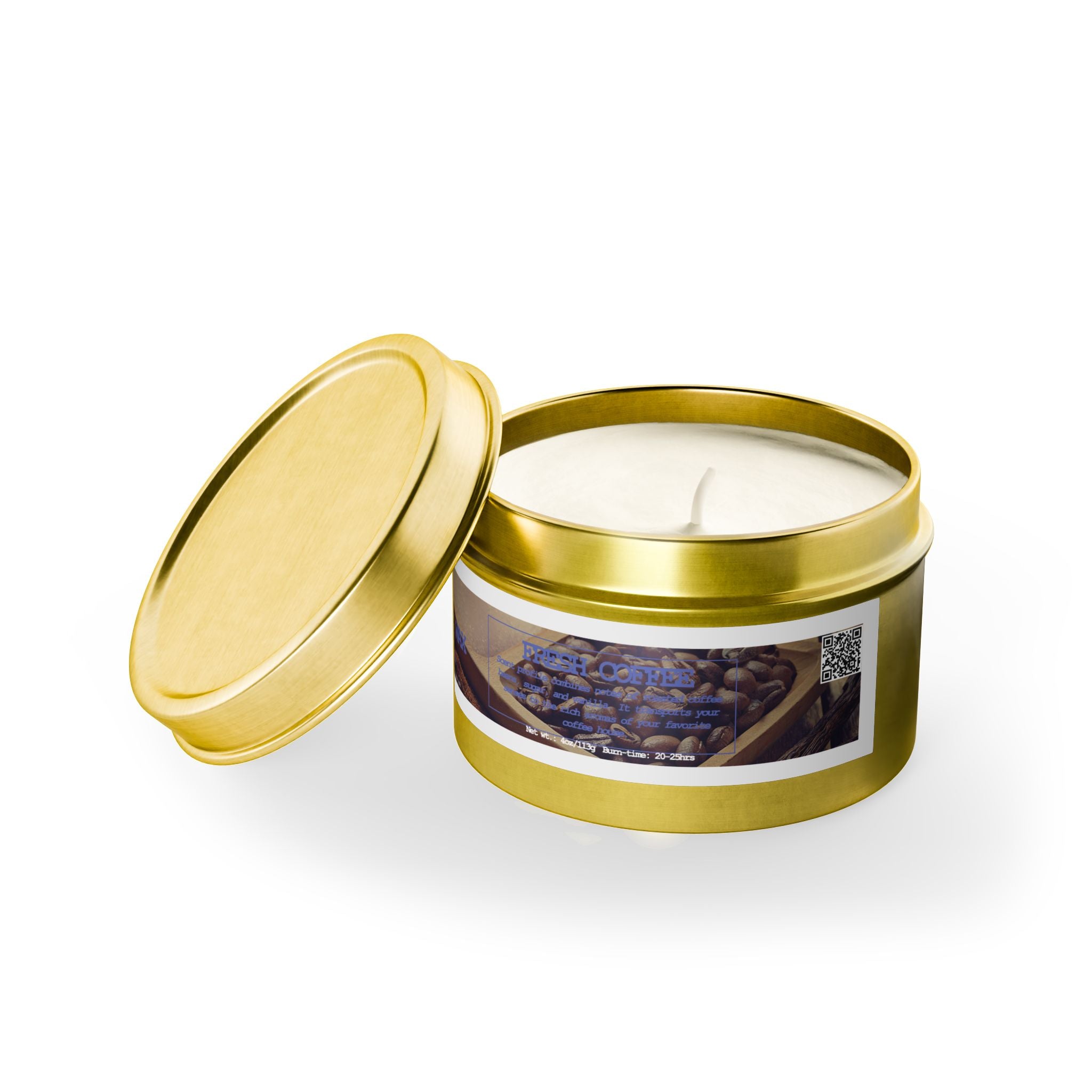 Fresh Coffee - Tin Candle - 4oz - 3 colors