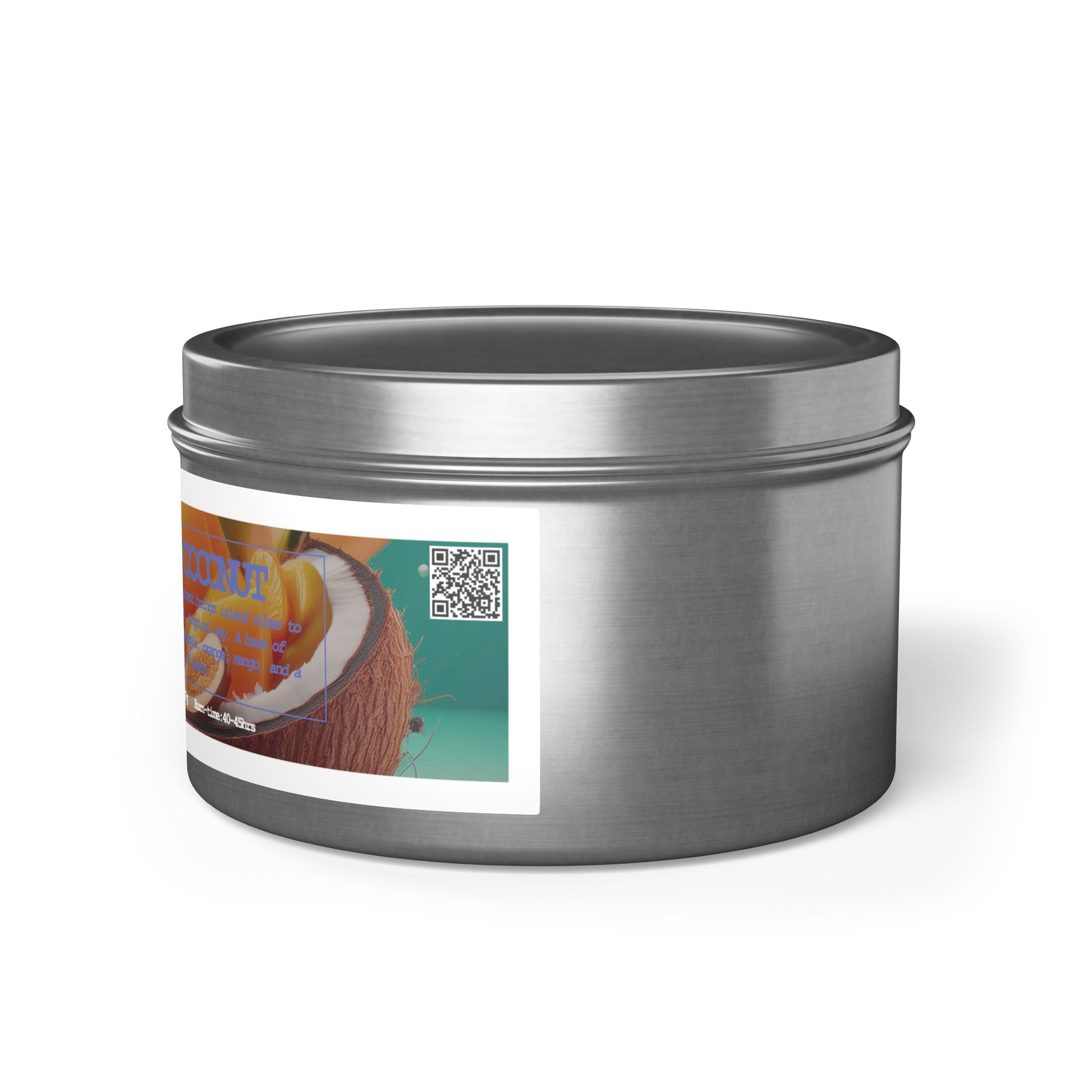 Mango Coconut - Tin Candle - 8oz - 3 colors