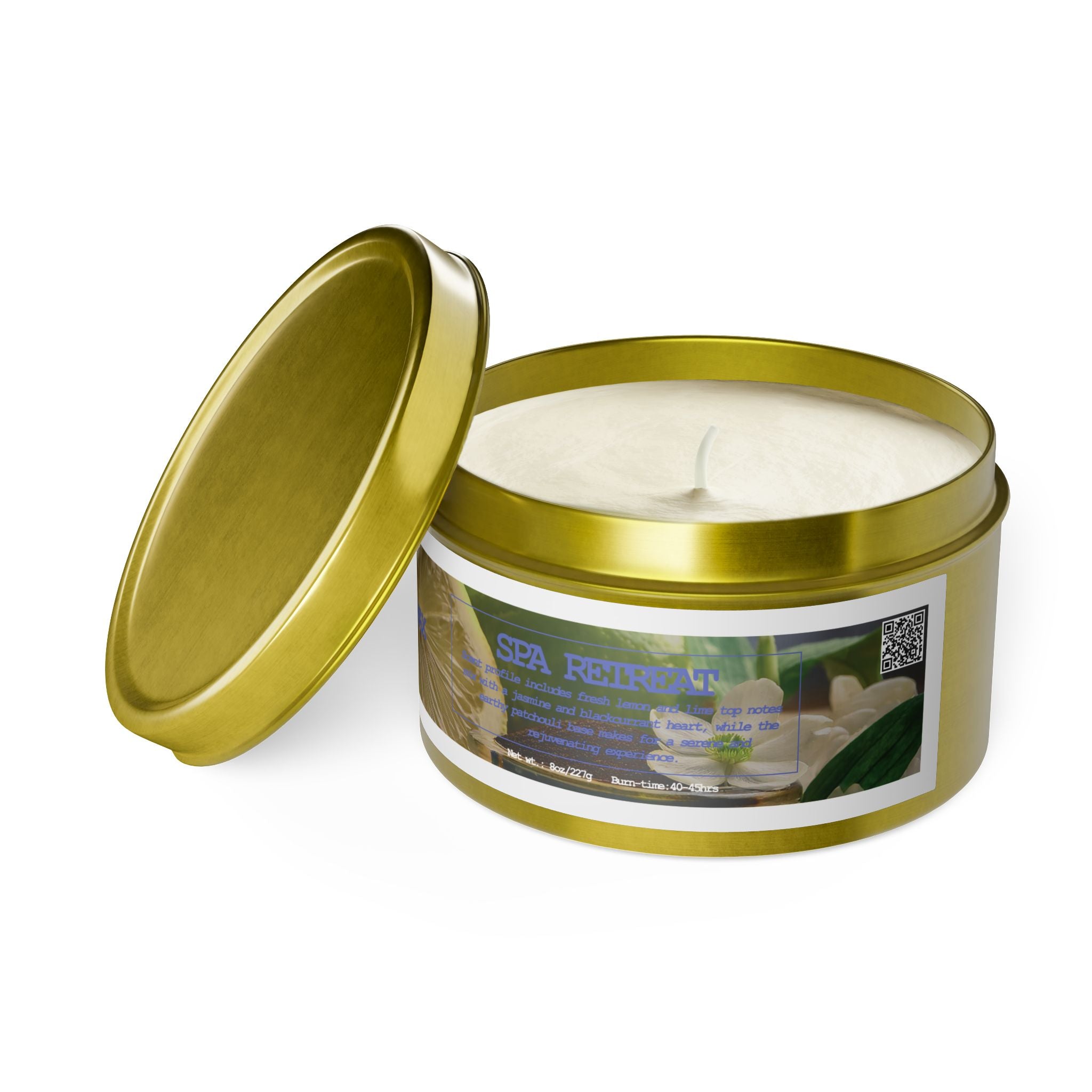 Spa Retreat - Tin Candle - 8oz - 3 colors