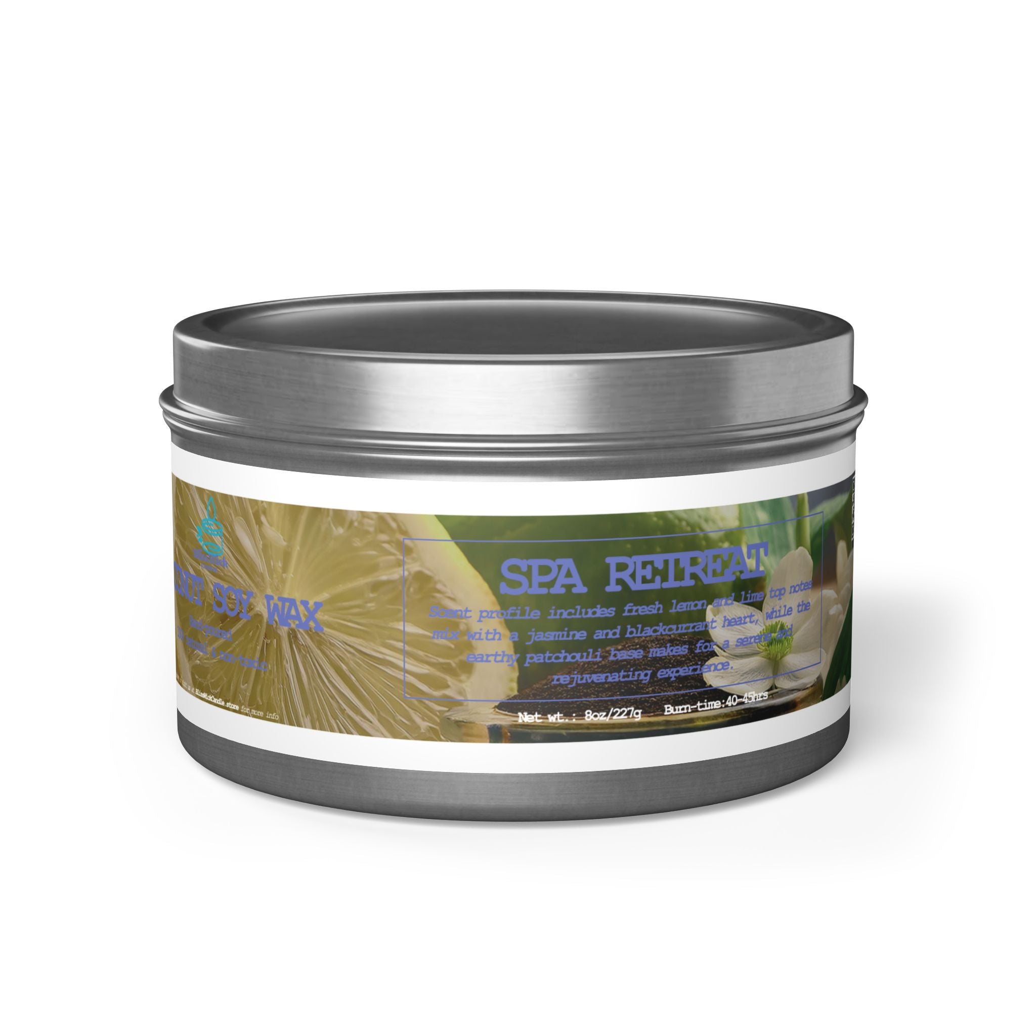 Spa Retreat - Tin Candle - 8oz - 3 colors